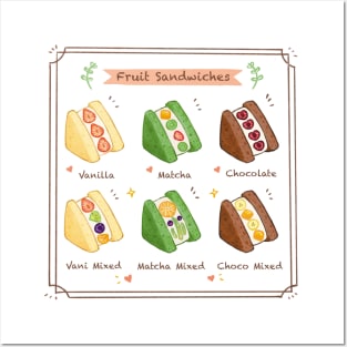 Fruit Sandwich Menu❤️ Posters and Art